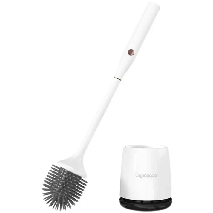 Wireless electric toilet brush, powerful, efficient, rechargeable, hygienic, easy cleaning.